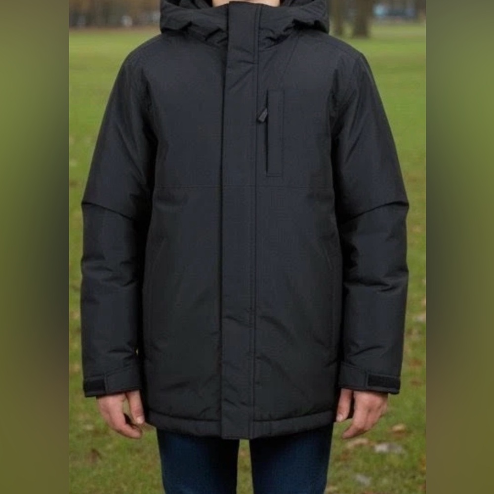 Children’s place size 7/8 black 3 in 1 coat jacket removable fleece insert